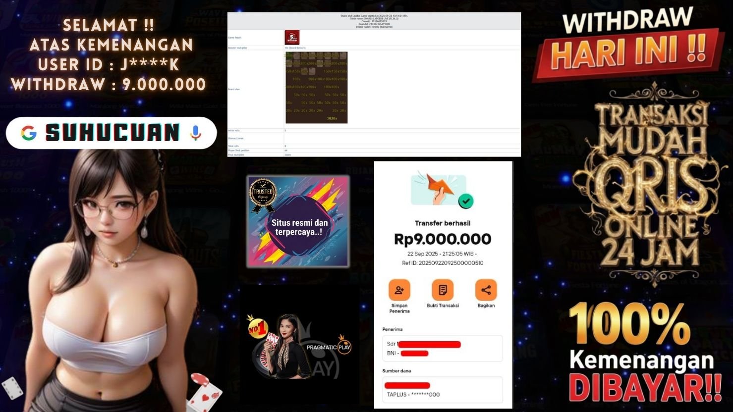SUHUCUAN JACKPOT PRAGMATIC PLAY LIVE CASINO
